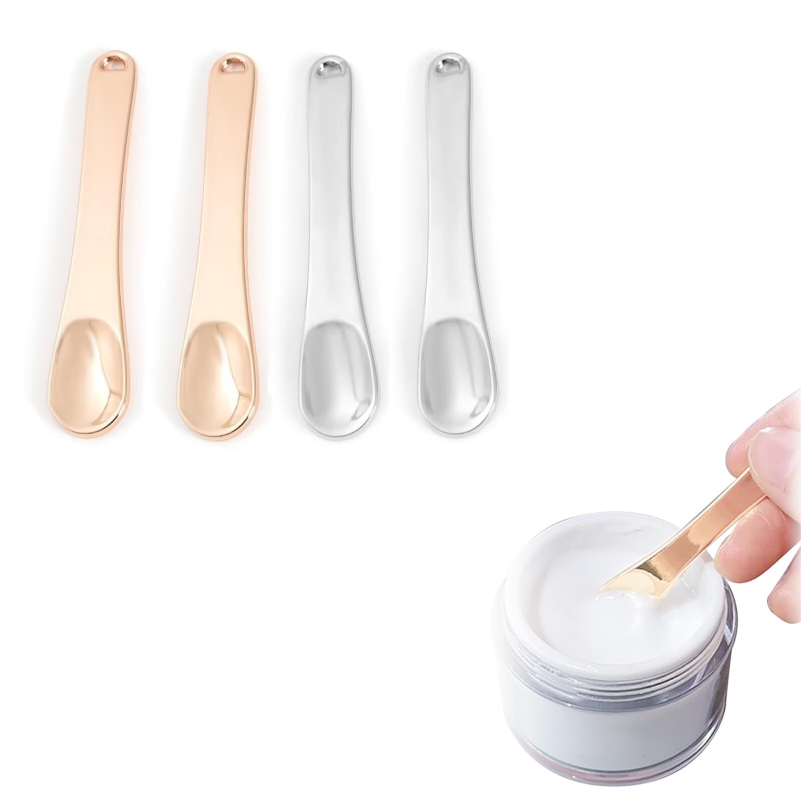 Amazon | スパチュラ メイク用 【4個セット 】 アイクリーム