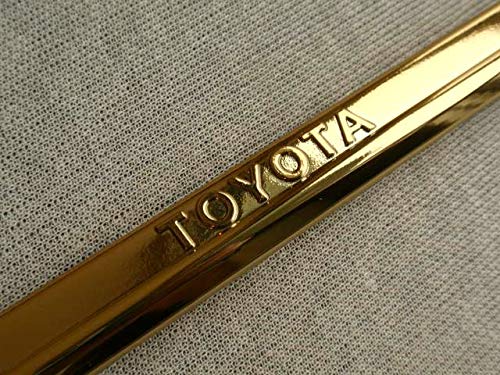Amazon.co.jp: トヨタ純正ナンバーフレーム ゴールド加工 フロント