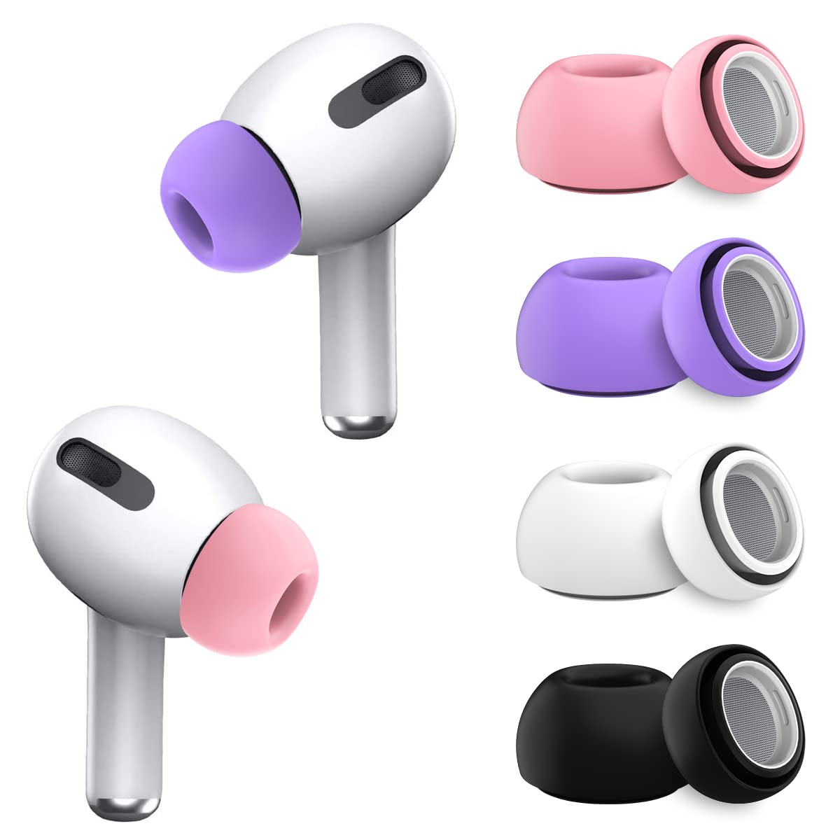 Amazon.com: (4-Pairs) EarTips for Airpods Pro & Pro 2nd Gen Ear