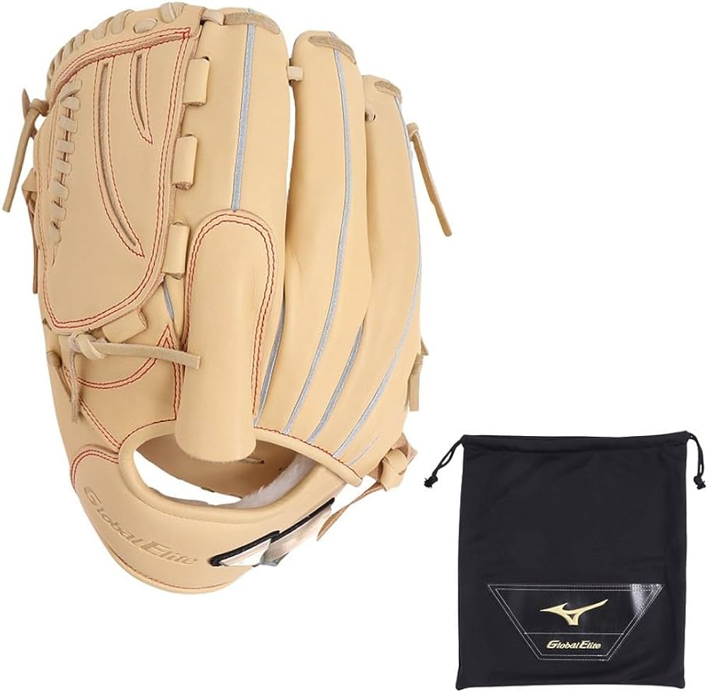 Mizuno Global Elite 軟式グローブ イエロー 収納袋付き Mizuno Global