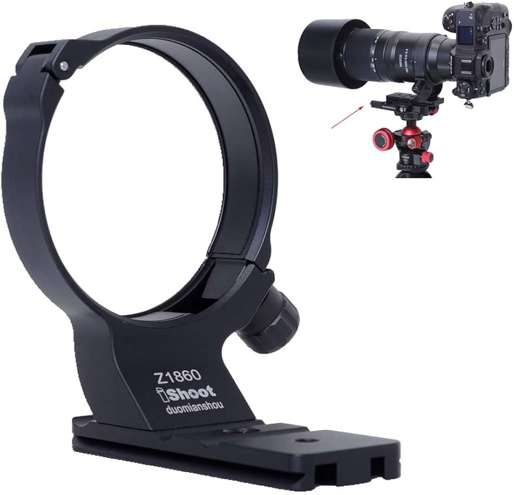 iShoot Bague de Fixation pour trépied Compatible avec Nikon Nikkor