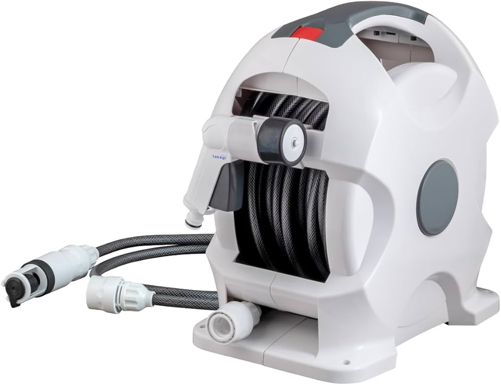 Amazon | タカギ(takagi) ホース ホースリール 15m 自動巻き取り