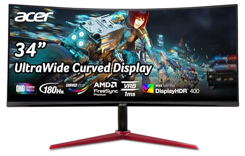 Amazon.co.jp: acer Nitro 34インチ UWQHD 3440 x 1440 1500R カーブ