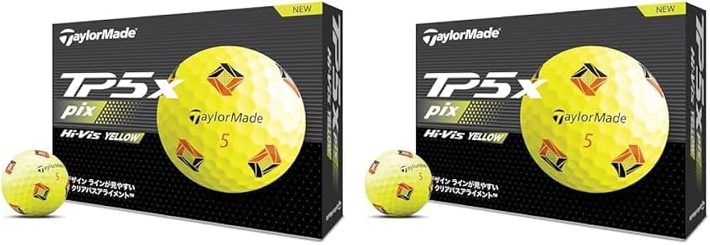 Amazon | テーラーメイド(TAYLOR MADE) TMJ24 TP5x pix YLW JPN 12個