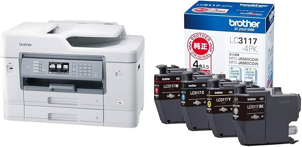 Amazon.co.jp: 【セット買い】ブラザー プリンター A3インクジェット