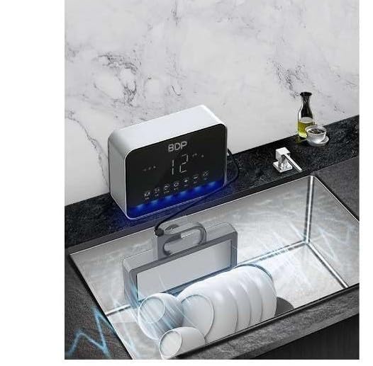 Amazon.co.jp: Q6_400 超音波食洗機 BDP 専用洗い桶付き The Washer