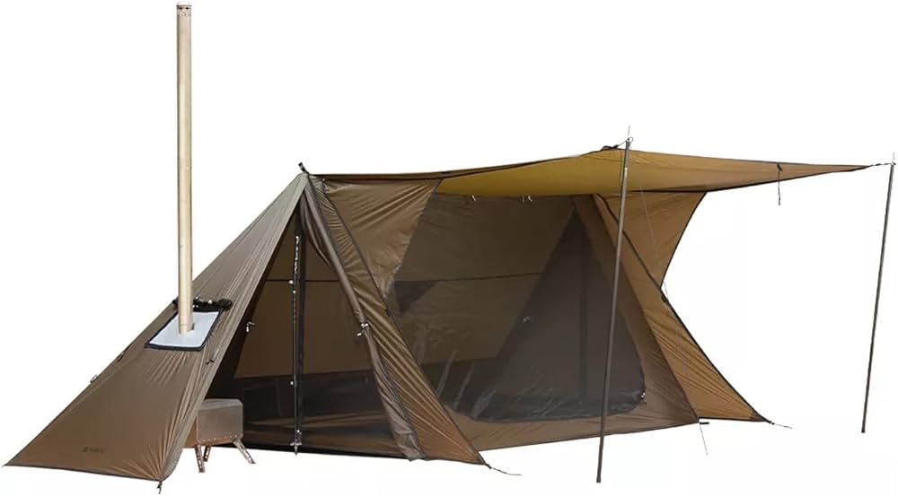 Amazon.com : POMOLY Hot Tent Bushcraft Tent, STOVEHUT 20 2.0