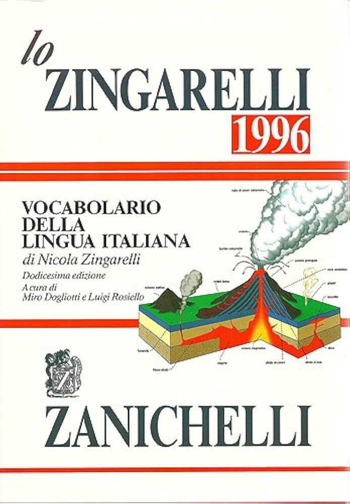 Amazon.com: Lo Zingarelli 1996: Vocabolario Della Lingua Italiana