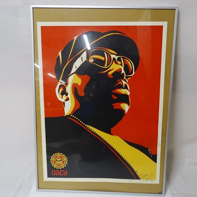 Amazon.co.jp: OBEY BIGGIE RED Shepard Fairey OBEY THE GIANT オベイ