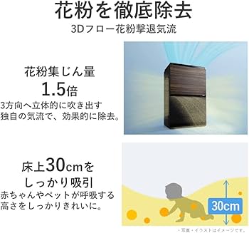 Amazon.co.jp: パナソニック 加湿 空気清浄機 ナノイーX 9.6兆
