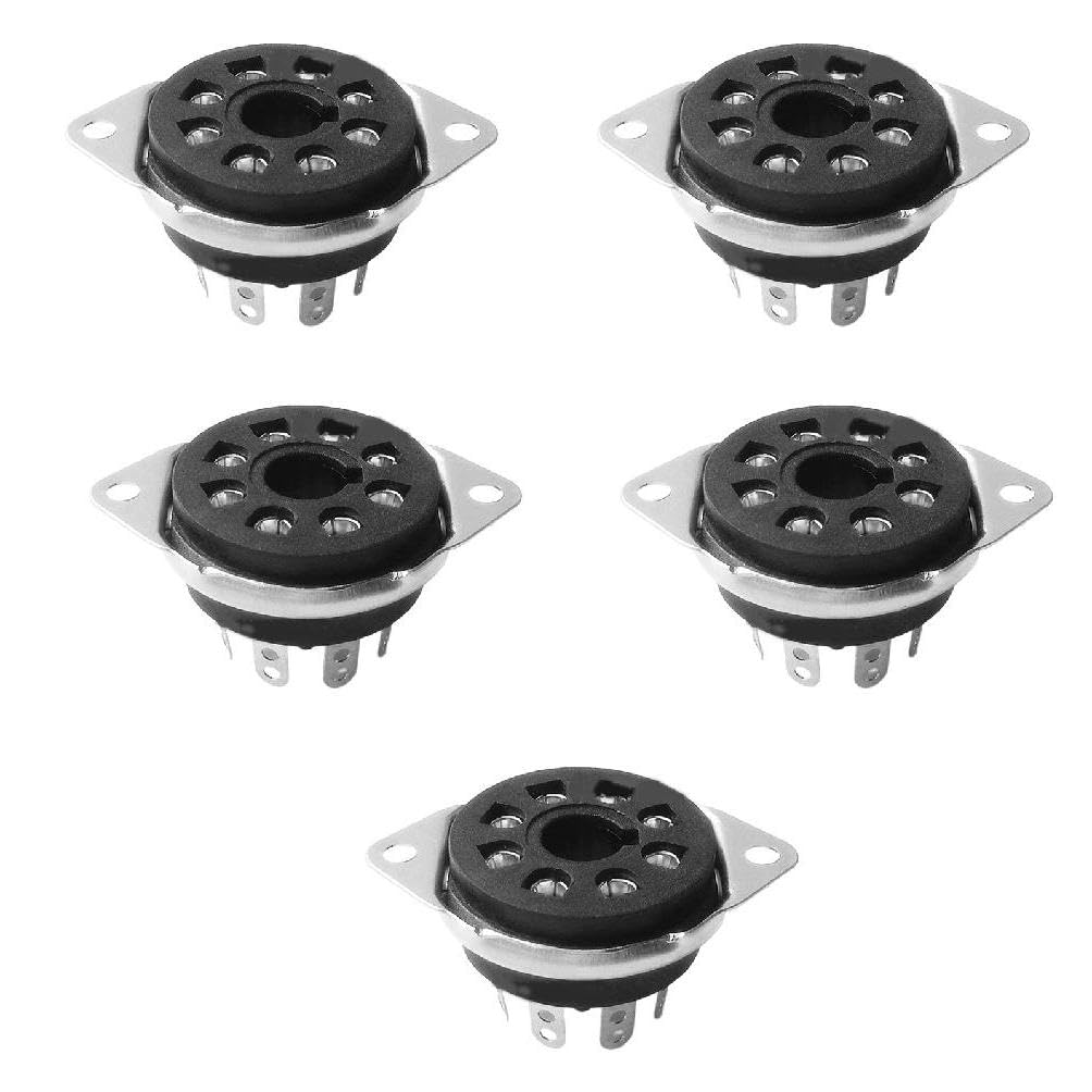 Amazon | 5 個 8 ピン真空管ソケット 6P3P 6P6P 6n8p 6n9p 5Z3P 5Z2P