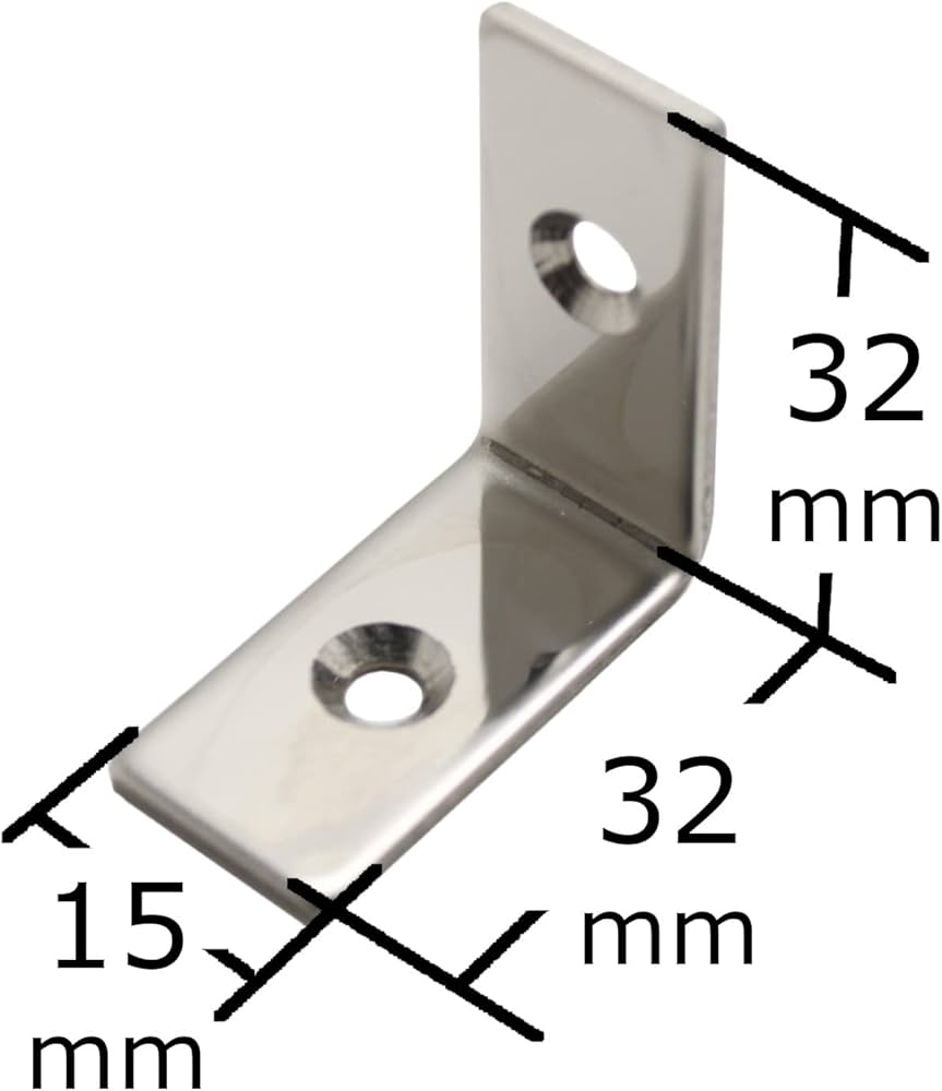 Amazon.co.jp: Koni Viola L-Shaped Metal Fittings, Stainless Steel