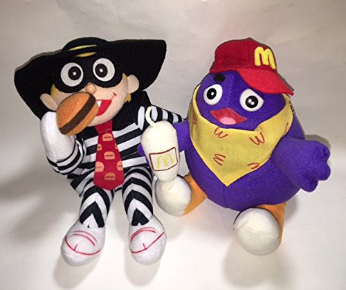 Amazon.co.jp: マクドナルド ぬいぐるみ ハンバーグラー＆グリマス 2種