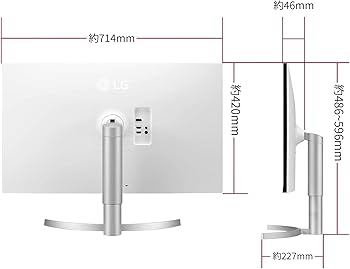 Amazon.co.jp: LG フレームレス モニター ディスプレイ 32UN550-WAJP