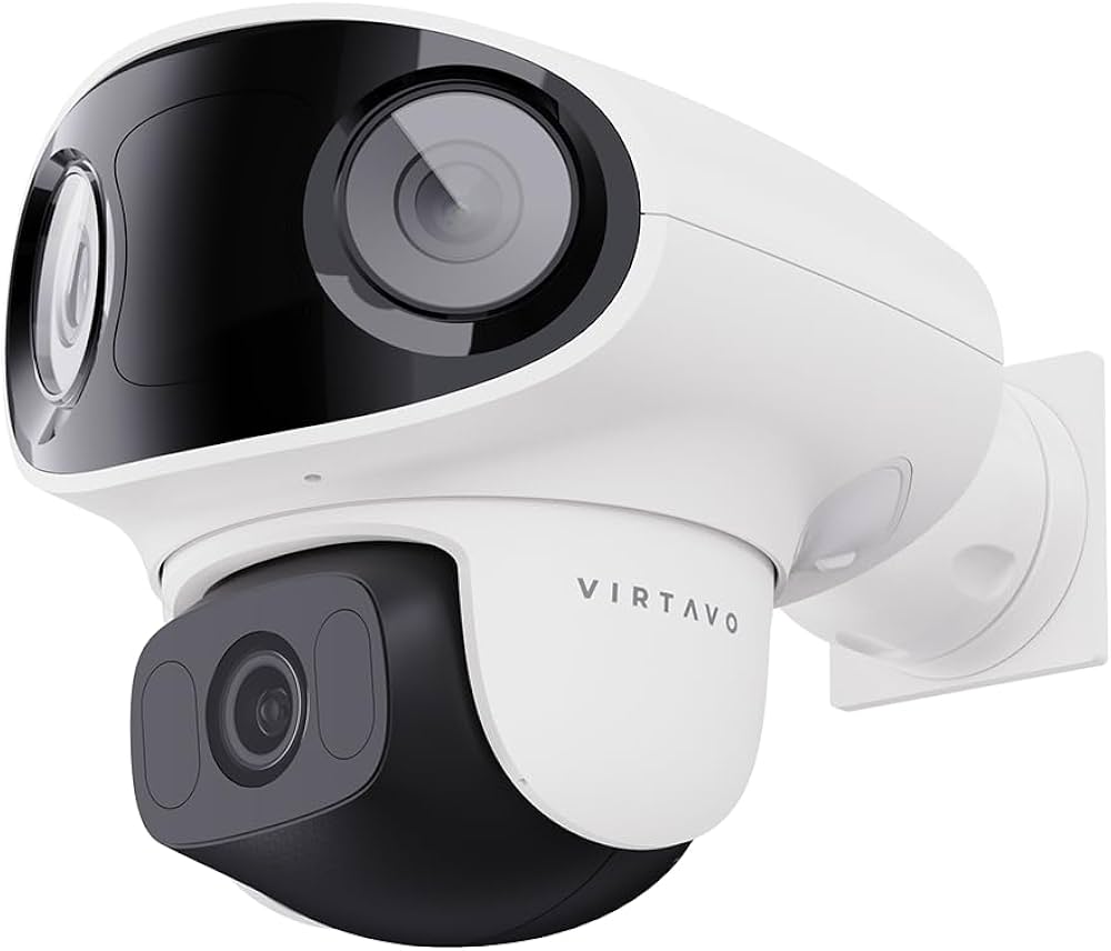 Amazon.co.jp: virtavo 防犯カメラ 屋外 三眼カメラ カラフルナイト