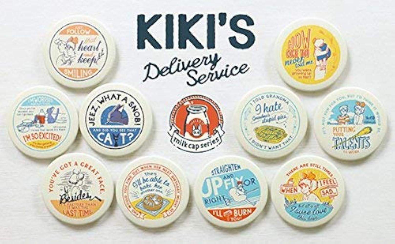 Amazon.co.jp: 魔女の宅急便 缶バッジコレクション ミルクキャップ 10