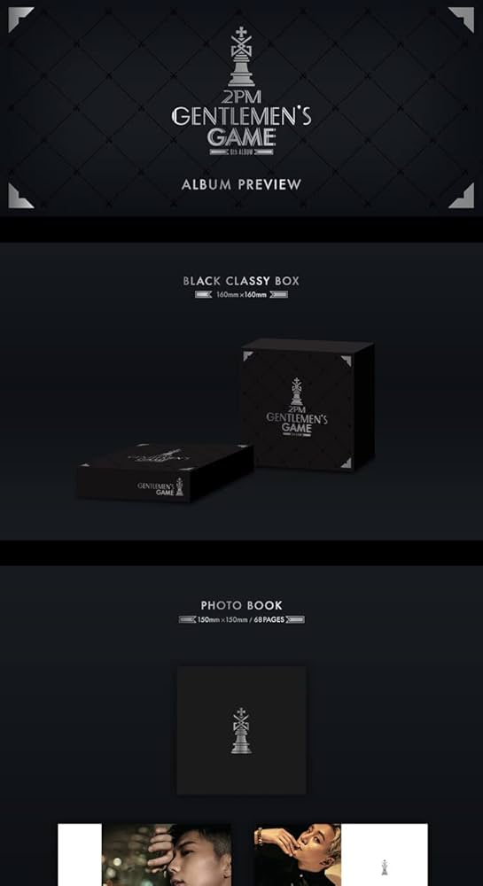 2PM - 2PM GENTLEMEN'S GAME 6th Album Normal Version CD+68p