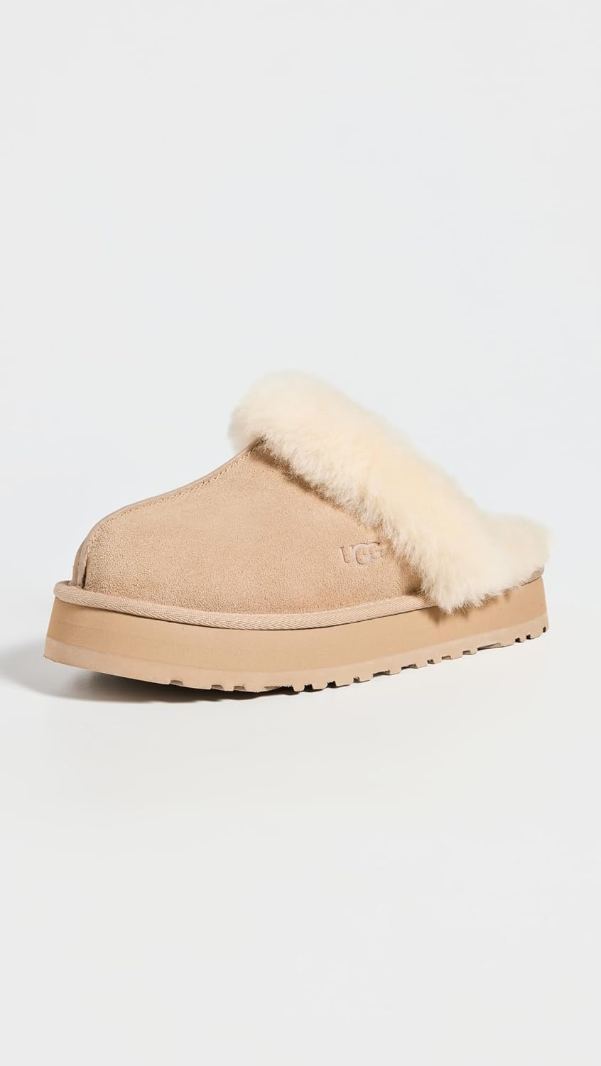Amazon | UGG レディース ディスケットスリッパ, サンド (Sand), 5