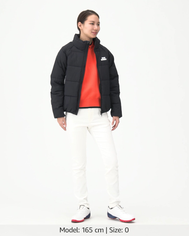 Amazon | [ジャックバニー] レディース ブルゾン Ny/PUストレッチミニ