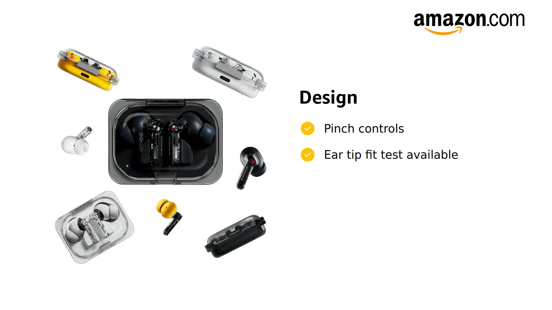 Amazon.com: Nothing Ear (a) 2024 Bluetooth Compatible Android/iOS