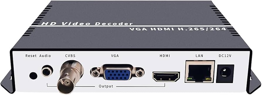 Amazon | iseevy H.265 H.264 4K 1080P ビデオデコーダー HDMI VGA