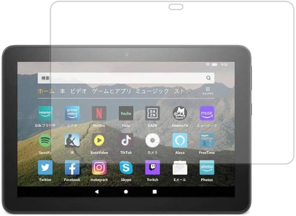 Amazon.co.jp: ClearView Fire HD 8 / Fire HD 8 Plus 2024/2022年