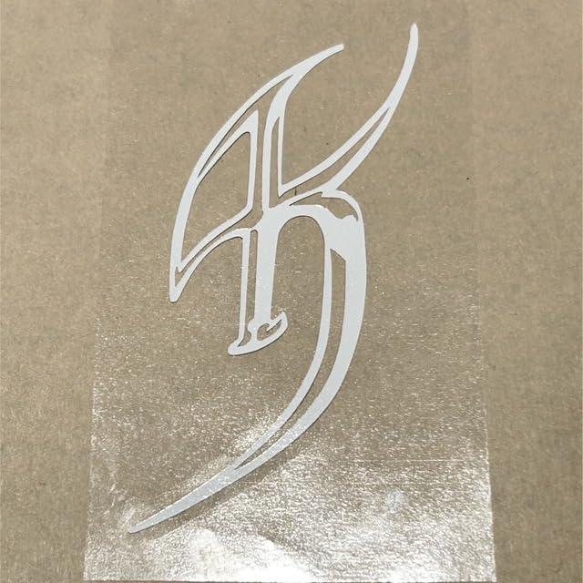 Amazon.co.jp: 氷室京介 カッティングステッカーKロゴ白グロス1点のみ