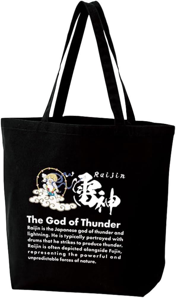 Amazon | [わざや] トートバッグ 風神 雷神 メンズ レディース トート