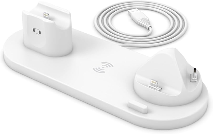 Amazon.co.jp: ワイヤレス充電器、6in1誘導充電器ワイヤレス充電