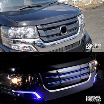 Amazon | BM NBOX カスタム JF1 JF2 前期 フロントグリルガーニッシュ