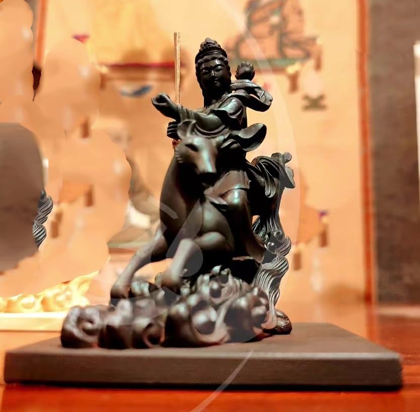 Amazon｜仏像 荼吉尼天 騎狐像 荼枳尼天 お守り” 稲荷神様 ダキニ天