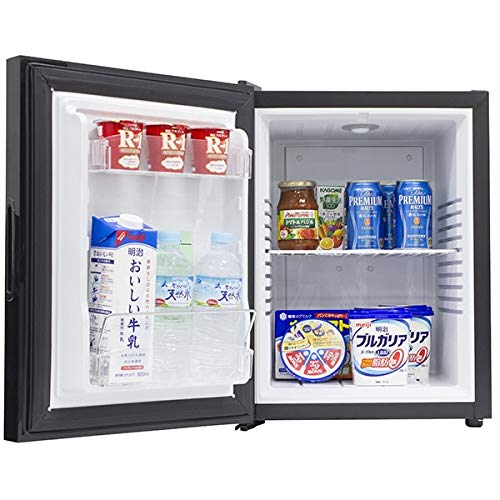 Amazon.co.jp: A-stage 40L 1ドアノンフロン冷蔵庫 ブラック AR