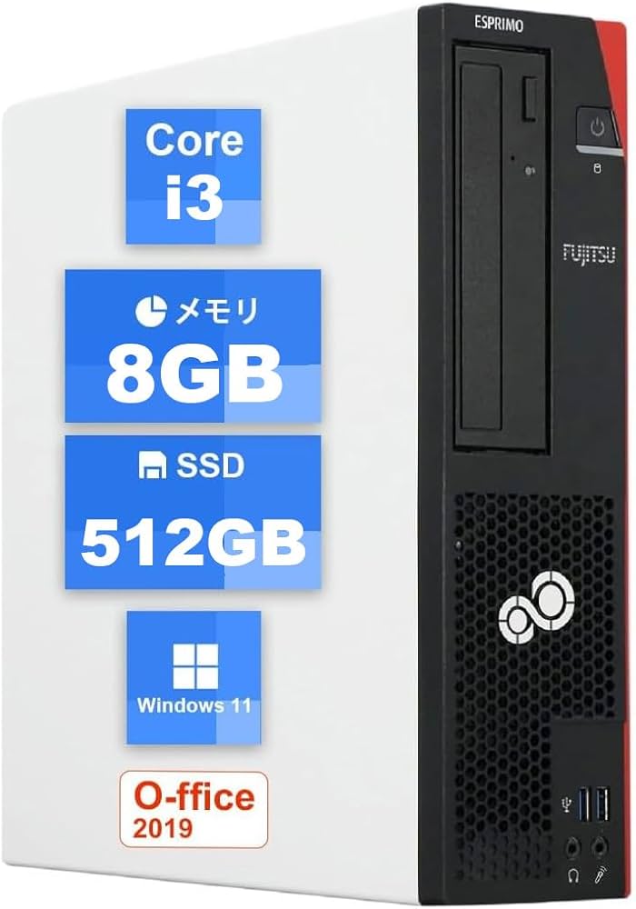 Amazon.co.jp: 【整備済み品】富士通デスクトップESPRIMO D588 第8世代