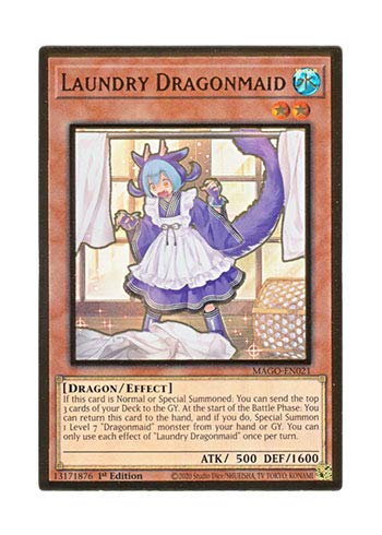 Amazon.co.jp: 遊戯王 英語版 MAGO-EN021 Laundry Dragonmaid ドラゴン