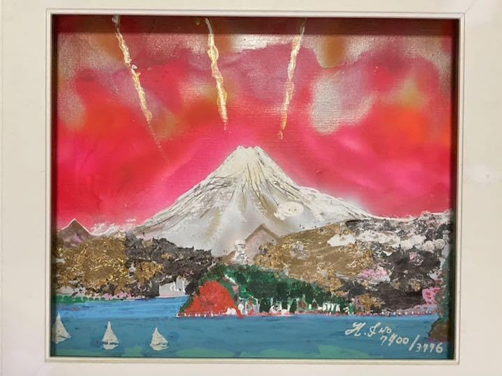 空飛ぶ画家糸川裕志のポップアートの人物画、次男の芳男です、膵臓癌の