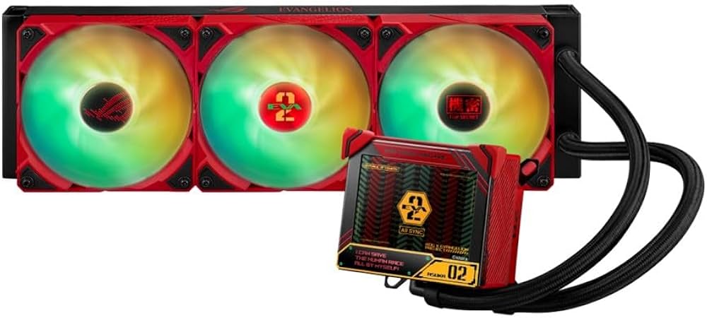 Amazon | ASUS エヴァンゲリオン コラボ CPUクーラー 3.5インチLCD画面