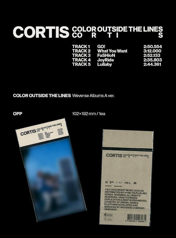 Cortis, Cortis, Cortis - Cortis EP Album - Color Outside The Lines