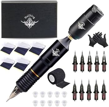 Amazon | プロのタトゥーマシン ワイヤレスタトゥーマシン セット