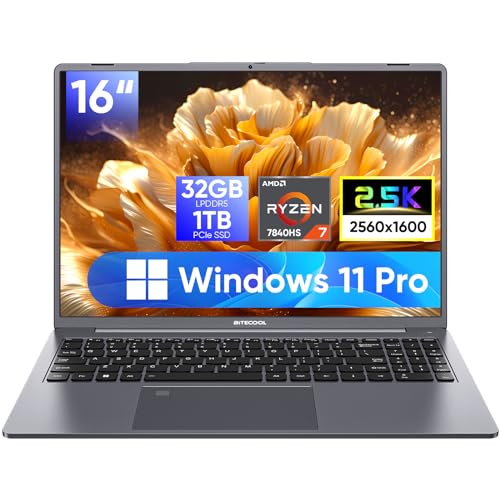 Amazon.co.jp: BiTECOOLノートパソコン 16インチ大画面 Ryzen7 7840HS