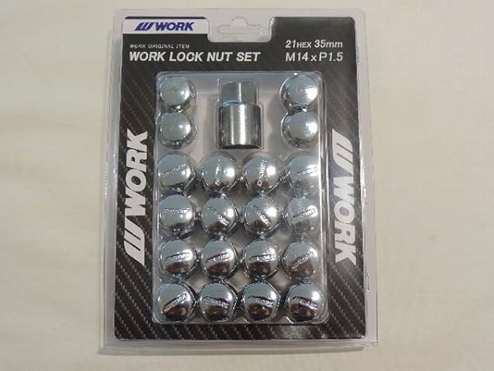 Amazon.co.jp: WORK LOOK NUT SET クローム M14 × P1.5 240258 全長