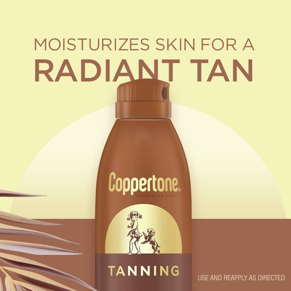 Amazon.com : Coppertone Tanning Sunscreen Spray with Broad
