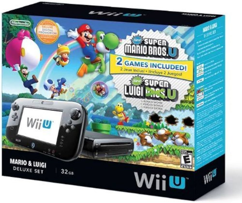 Amazon.com: Nintendo Wii U Deluxe Set: Super Mario Bros U & Luigi