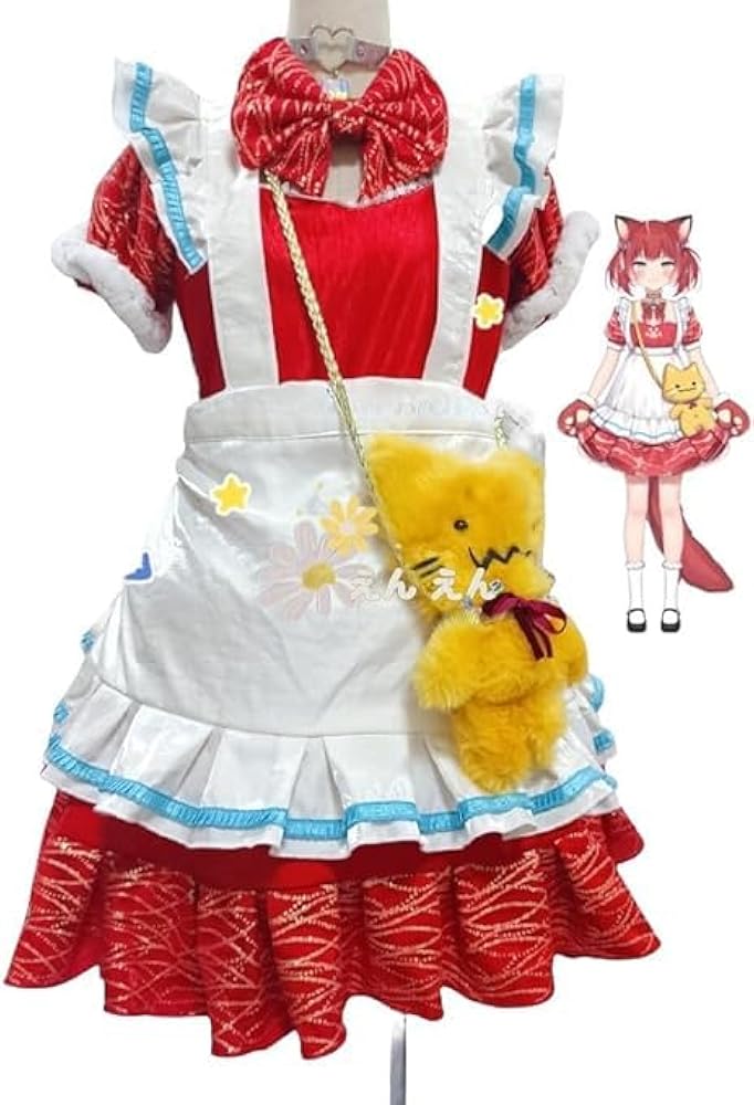 Amazon.co.jp: [kumikumiCOS] 赤見かるびコスプレ衣装(ウィッグ 靴