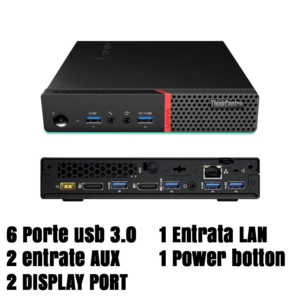 Lenovo ThinkCentre M720q Tiny Intel Six Core i5 8400T 256GB SSD