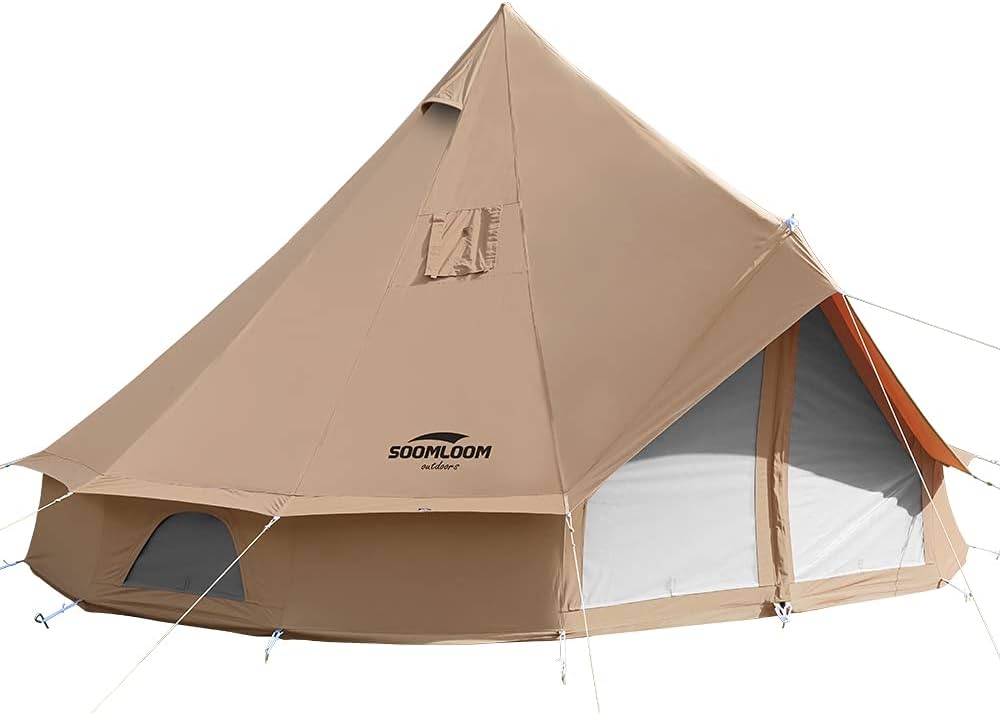 Amazon | Soomloom 大人数 All.in 4mテント ポリコットンT/C素材 煙突