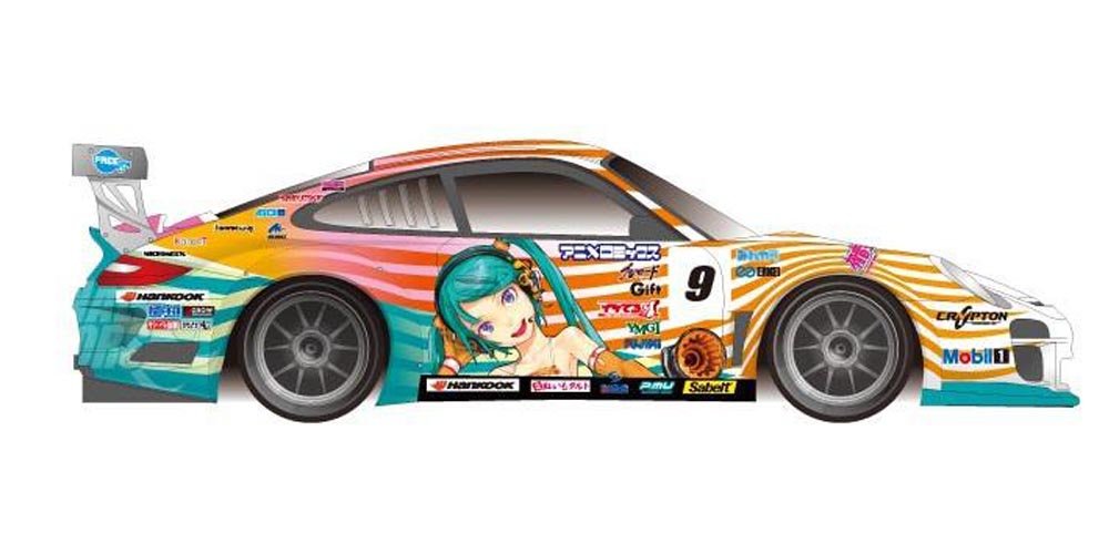 Amazon.co.jp: 1/24 No.1 ポルシェ911GT3R 初音ミクXGSRポルシェ RD.5