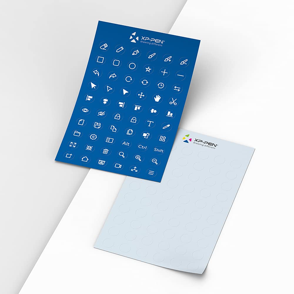 Amazon | XPPen ペンタブ 液タブ用 ショートカットキー シール 8枚入り