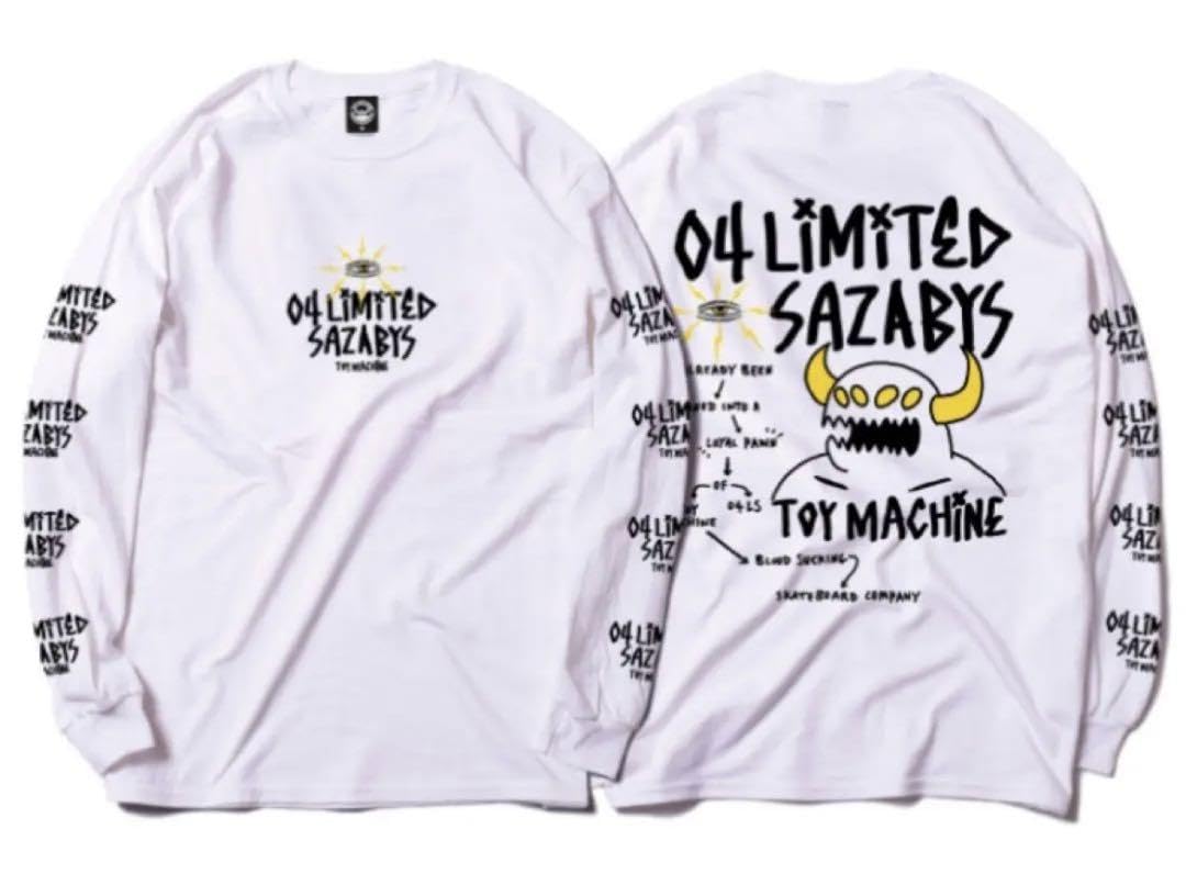 Amazon.co.jp: フォーリミ TOY MACHINE ロンT 長袖 白 ホワイト L