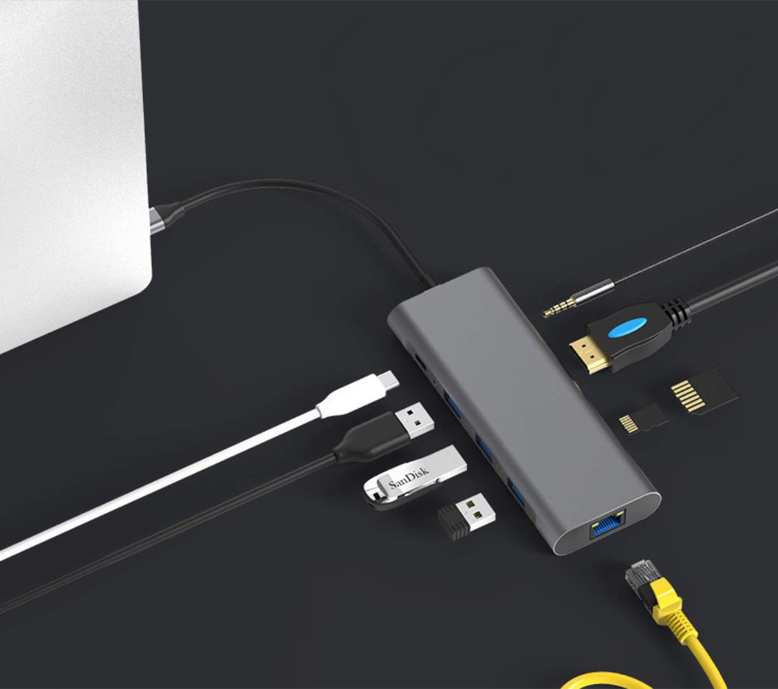 Amazon.co.jp: ミニ ドッキングステーション、Type-C拡張ドック4K HDMI