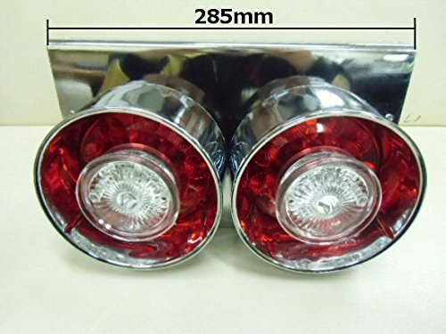 Amazon | 12v 24v 兼用 トラック用 2連 LED クリアレンズ 丸型